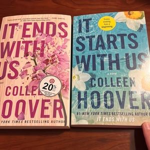 It Ends With Us & It Starts With Us by Colleen Hoover books.